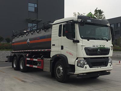 程力牌CL5260GFWZ6型腐蝕性物品罐式運輸車