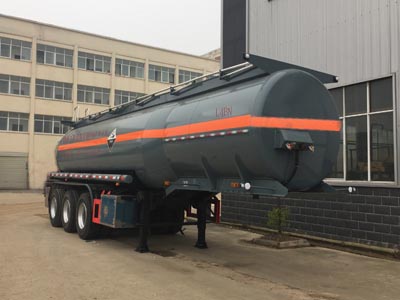 程力威牌CLW9408GFWB型腐蝕性物品罐式運輸半掛車