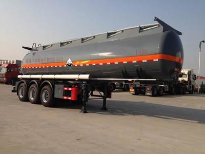程力威牌CLW9408GFWB型腐蝕性物品罐式運輸半掛車
