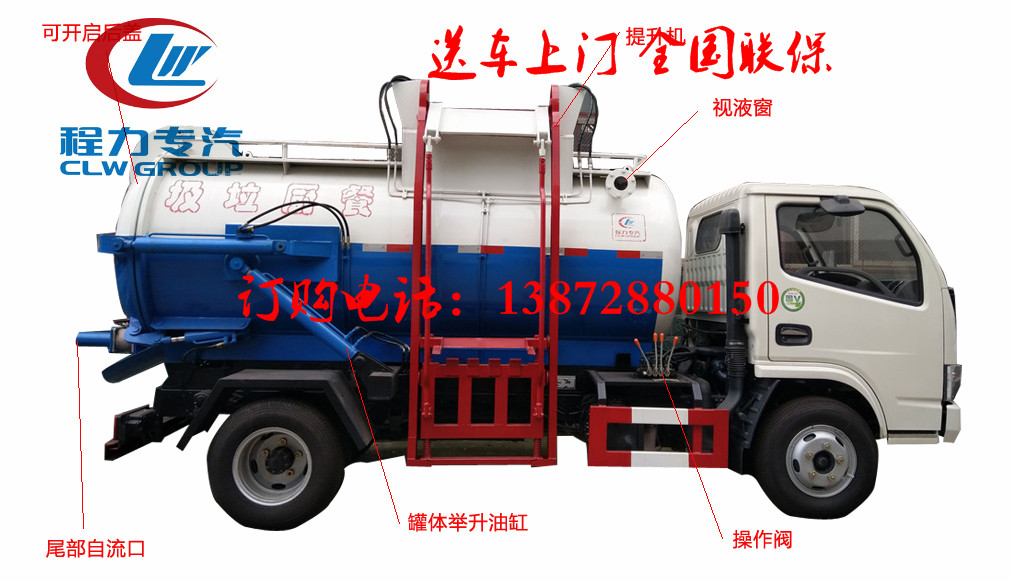 吸污車、清洗吸污車、泔水車區別