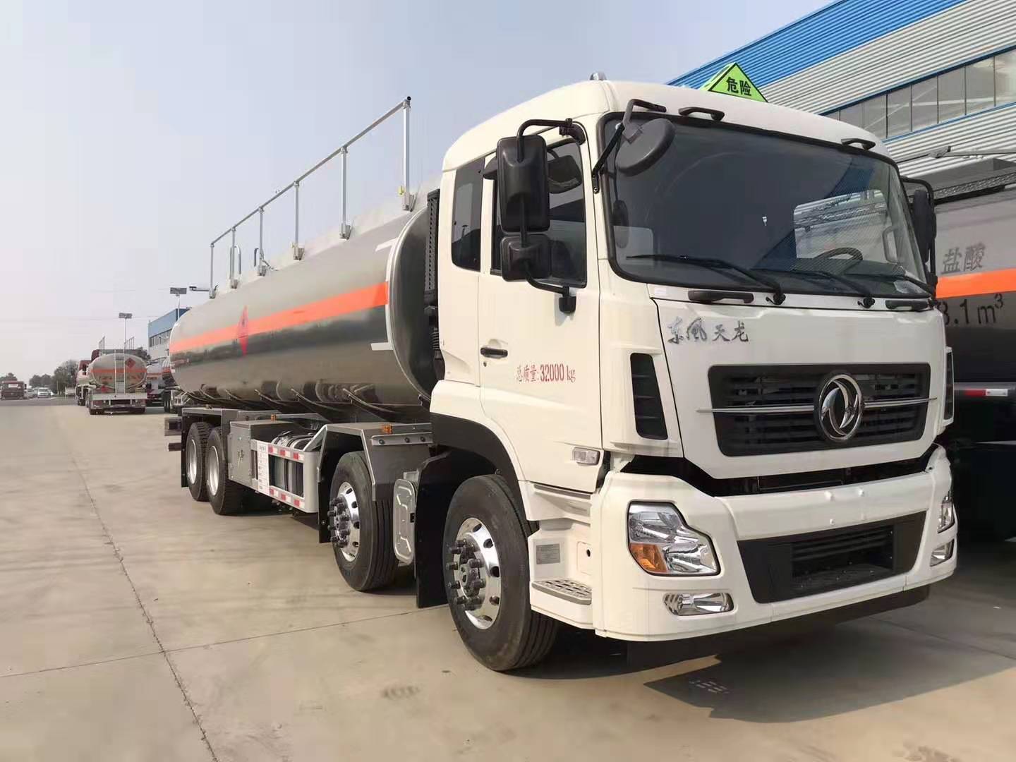 新款氣囊懸掛東風天龍前四后八鋁合金運油車