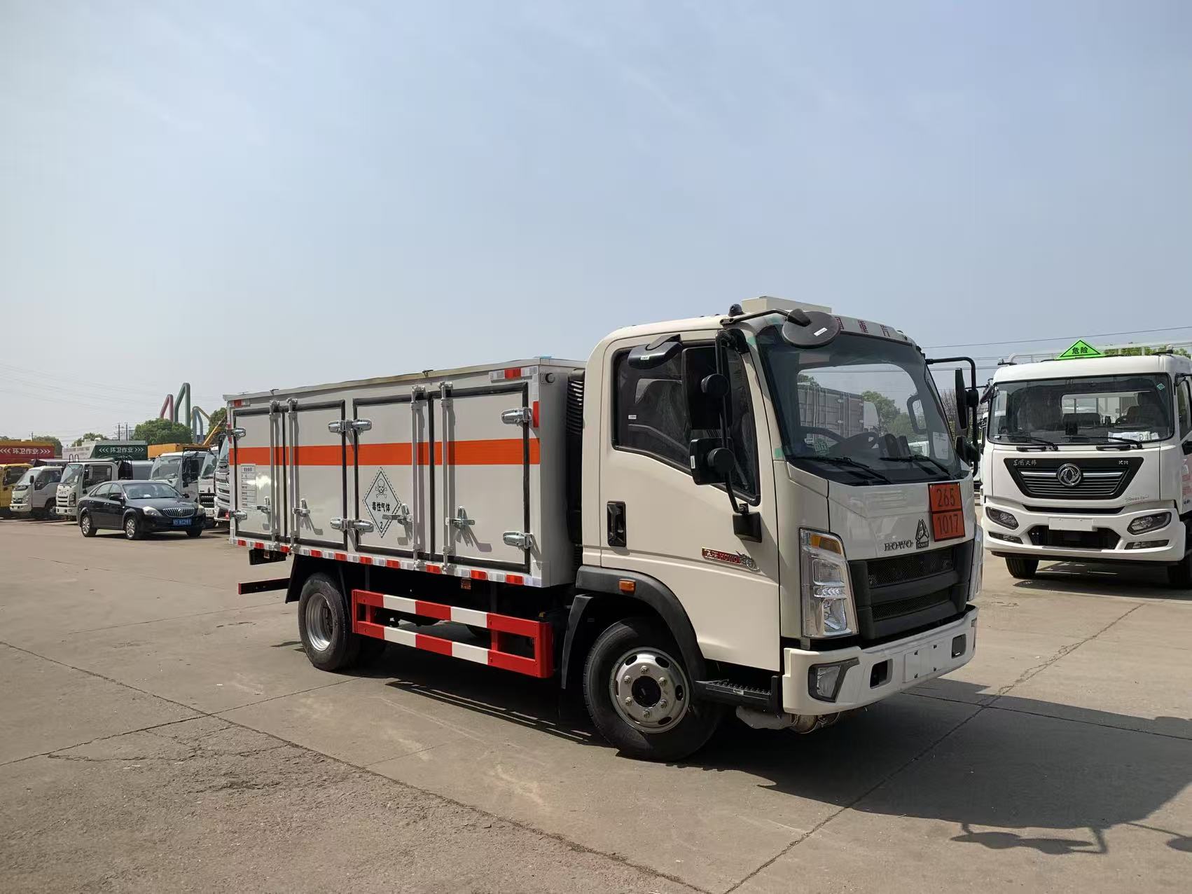 重汽豪沃國六藍牌毒性氣體廂式車